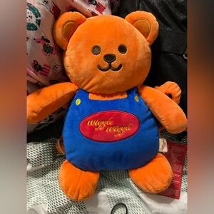 WIGGLE WIGGLE Orange-Blue KIDDIE Pillow Backpack